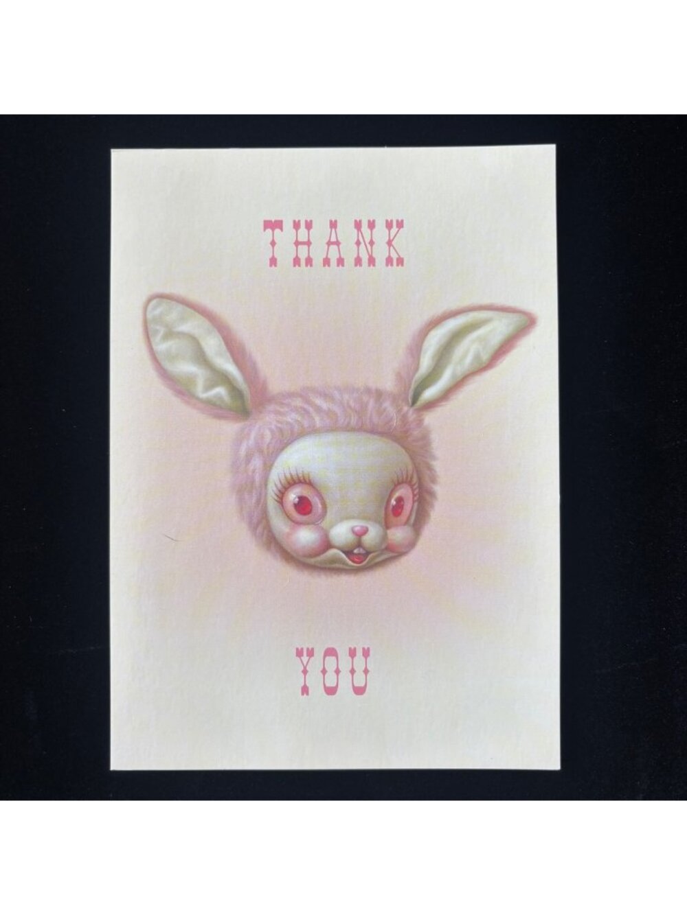Mark Ryden Pink Bunny Thank You Card Porterhouse Fine Art Editions Insert Rare